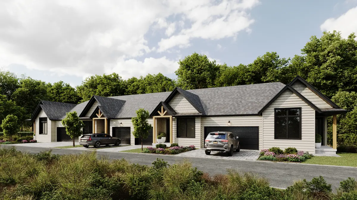 Street view of Deerhurst Highlands Townhomes on St. Andrews Circle
